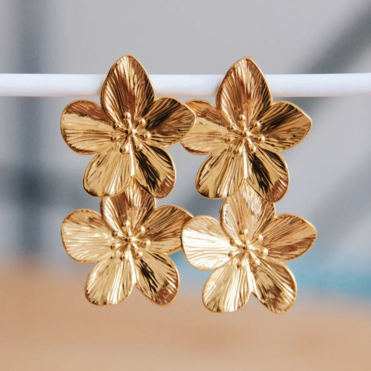 Boucles d’oreilles fleurs