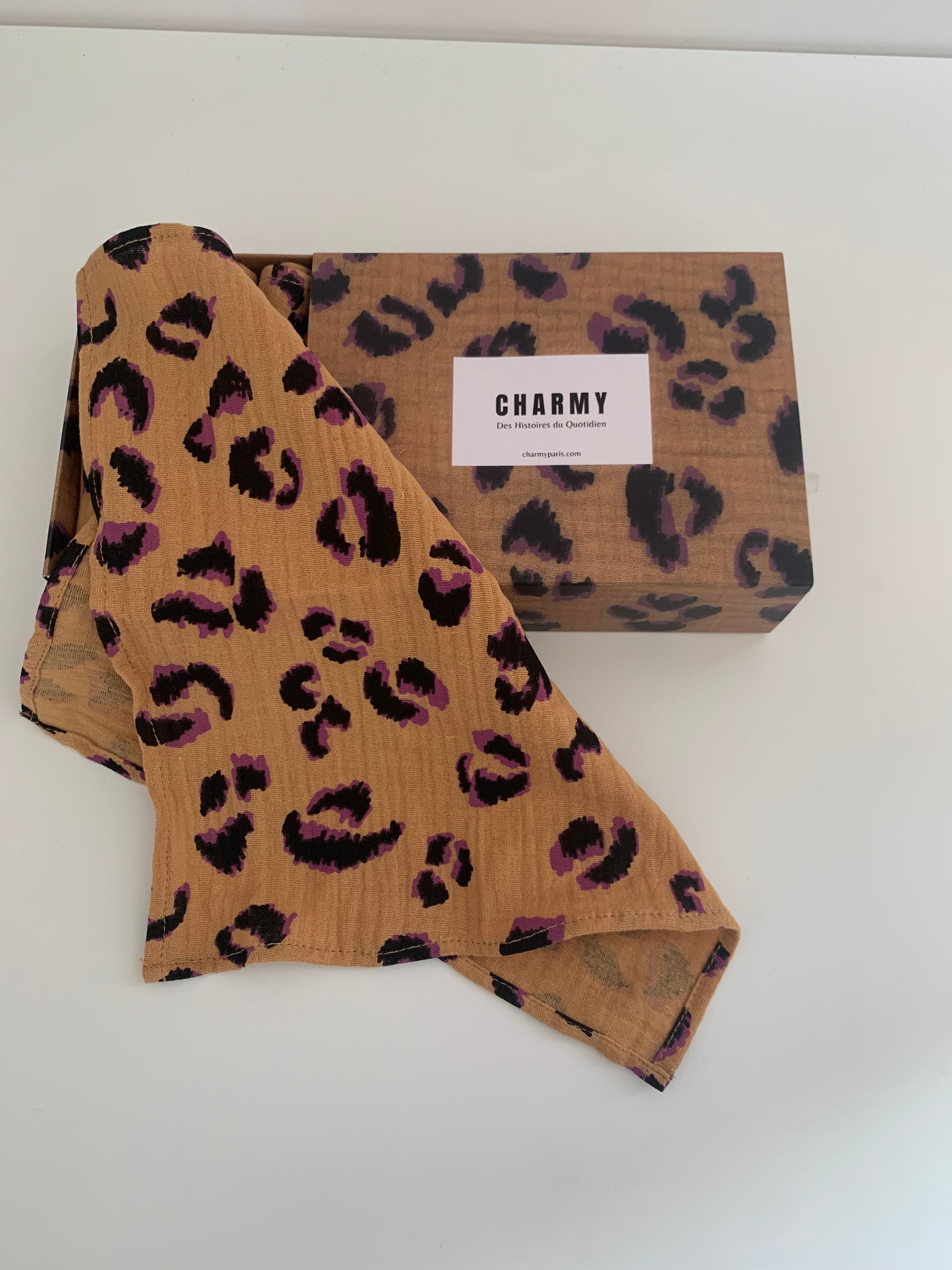 Coffret 6 serviettes - Léopard