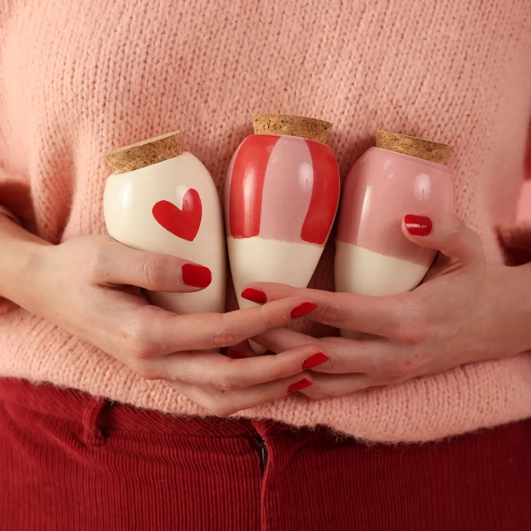 Coffret mini diffuseur d'eau plantes - coeur