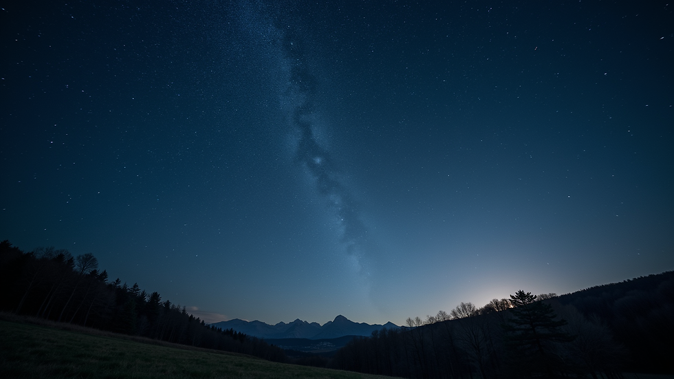 Vue rapprochée d’un ciel étoilé avec des constellations visibles