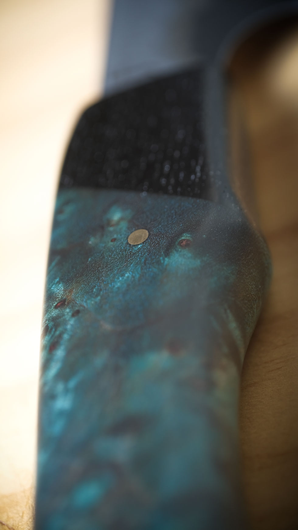 Thumbnail: Carbon/Stainless San Mai "Forest Fighter" Chefs