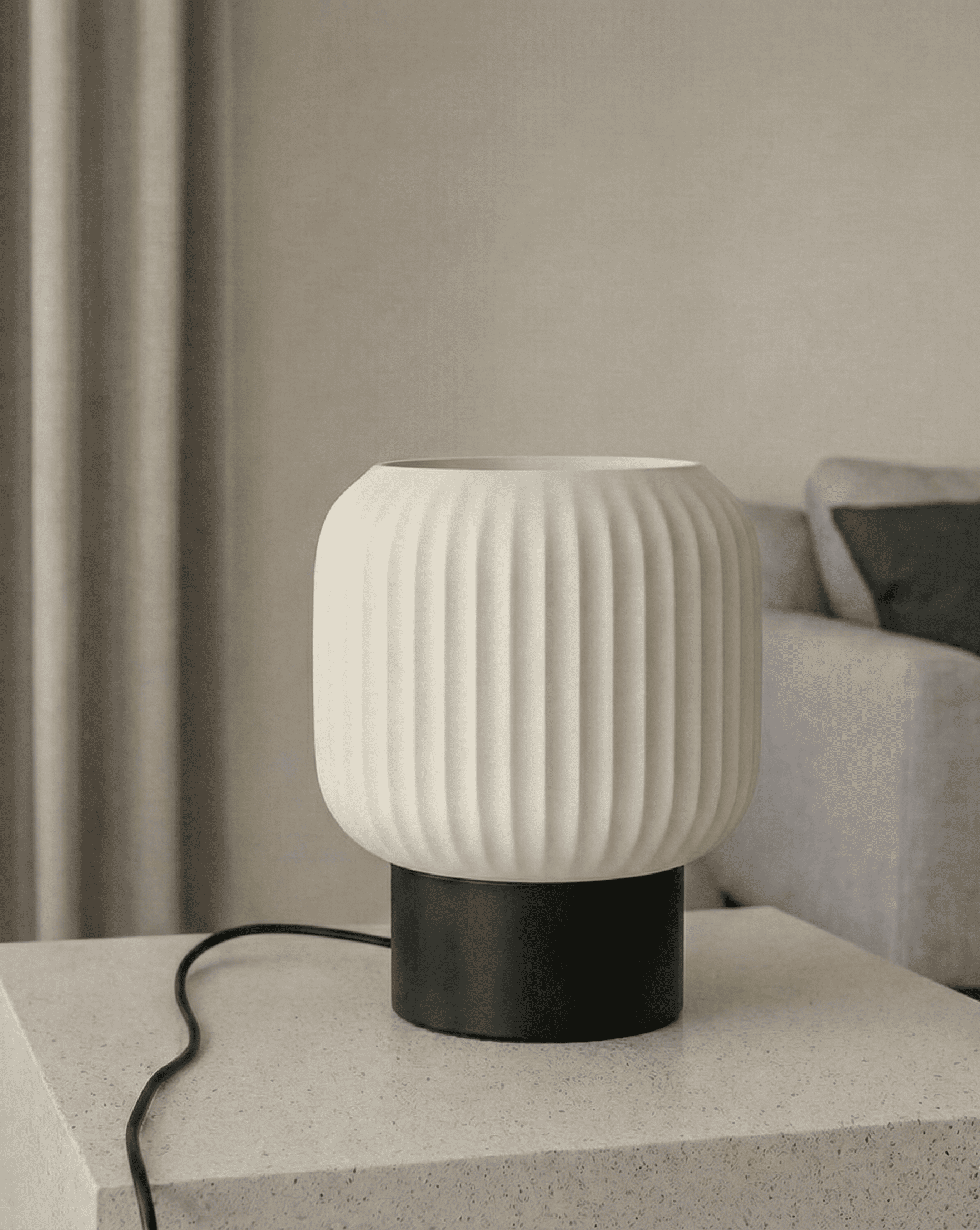 Noland Dekoratif Abajur - Siyah