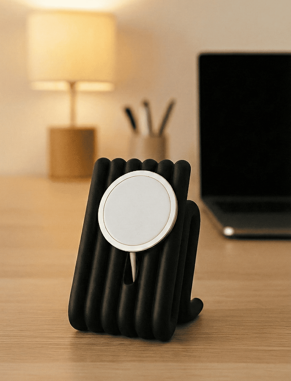 Magsafe Yuvalı Apple Masaüstü Telefon Şarj Standı