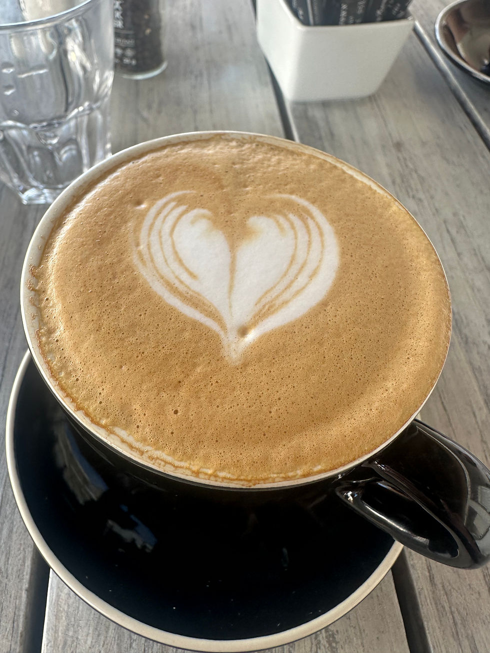 Cappuccino at lunch