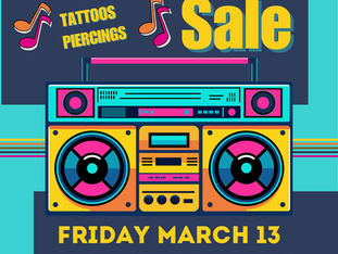 FRIDAY THE 13TH FLASH SALE!!!!! MARCH 13TH!