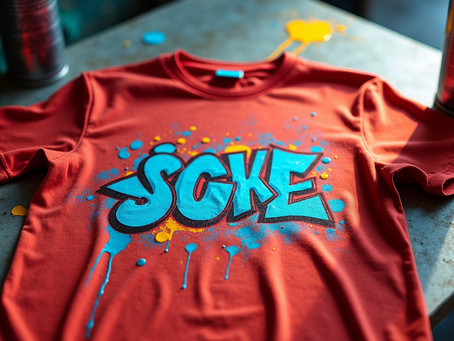 Hand-Printed Art Tees for Creative Street Artists