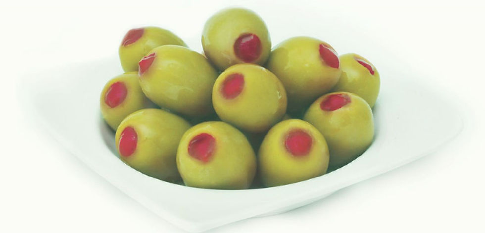 Green Olives stuffed with Pep. Paste