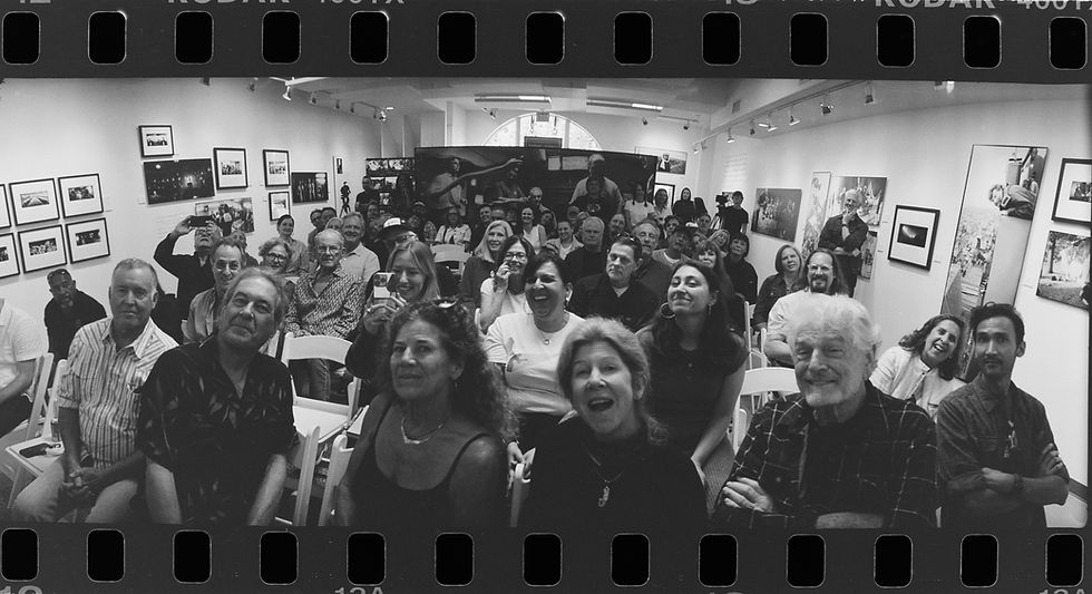 A smiling crowd at Tamsen Gallery