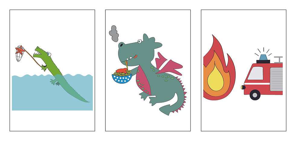 Miniaturbild: Bildkarte Drache SIS-DAZ