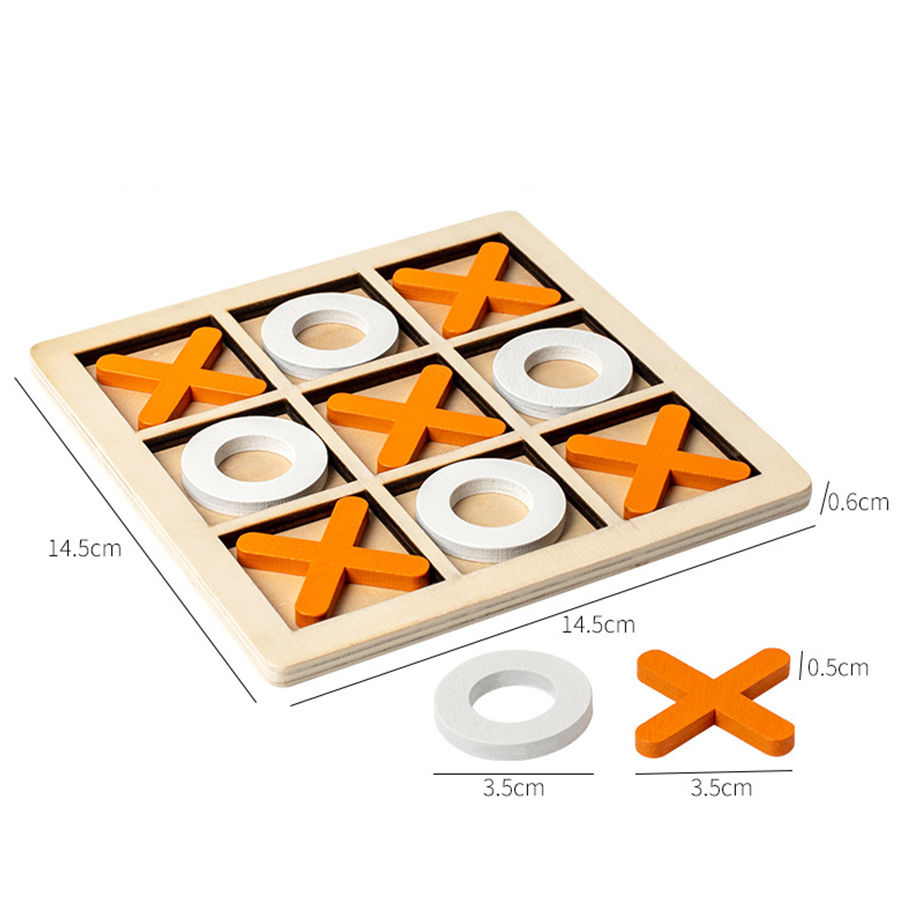 Miniatura: Jogo Montessori de Estratégia em Madeira – Mini Xadrez Educativo para Desenvolvi