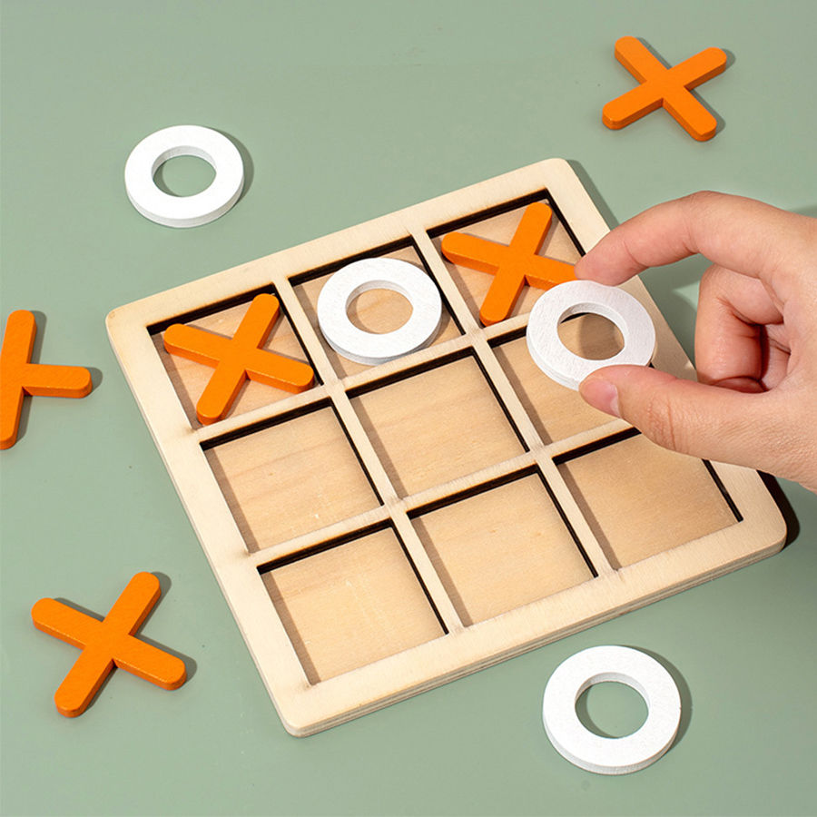 Miniatura: Jogo Montessori de Estratégia em Madeira – Mini Xadrez Educativo para Desenvolvi