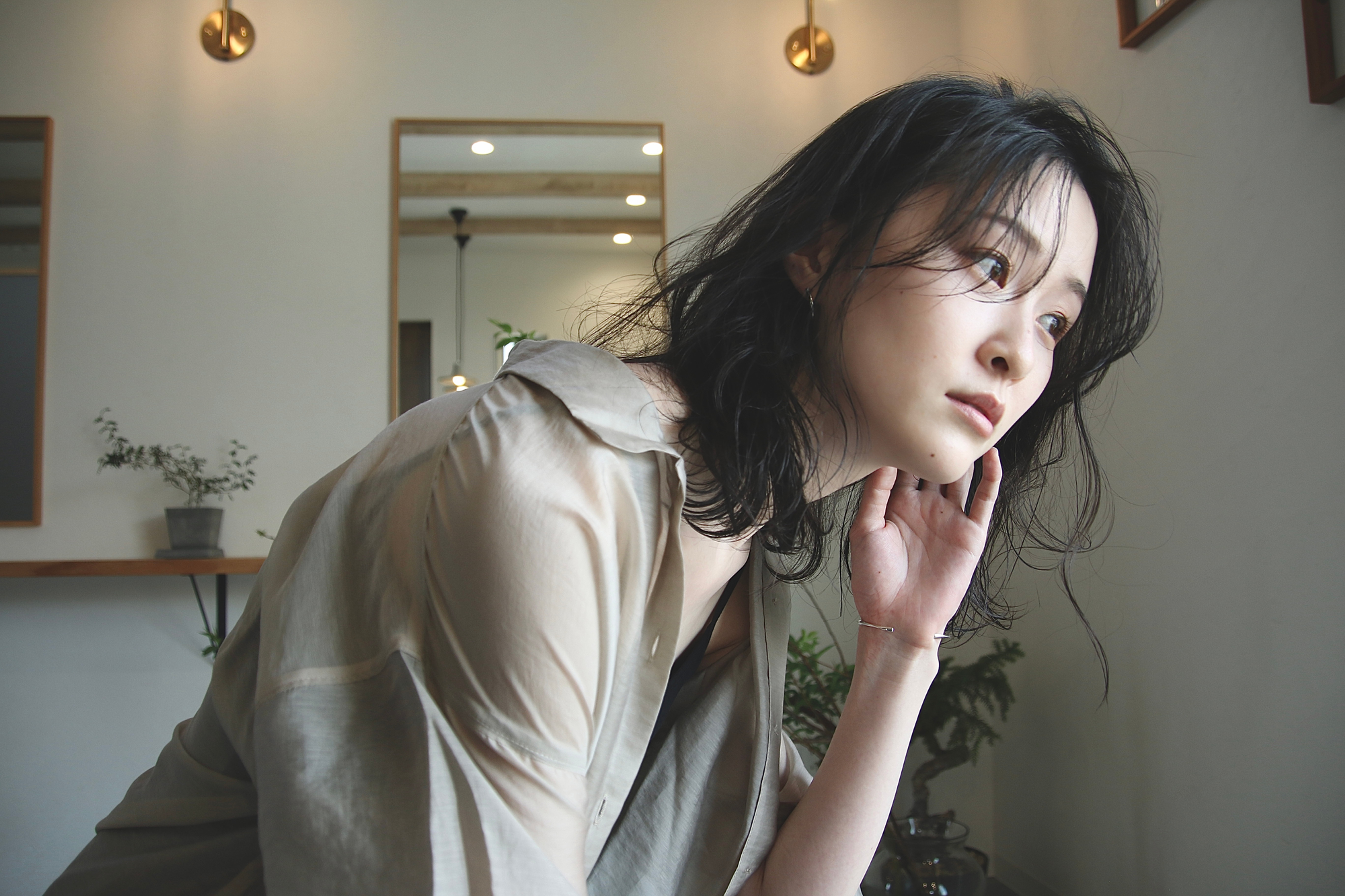 【白髪でもお洒落したい方へ】カット+白髪ぼかしハイライト+トリートメントの写真(福岡県筑後市)