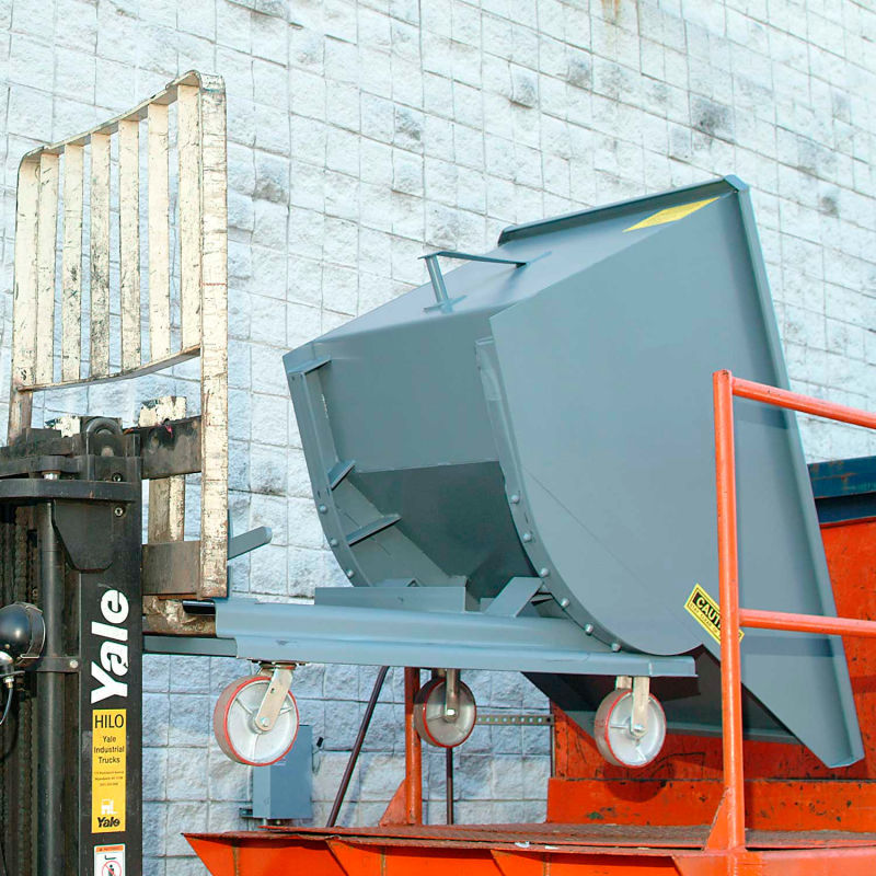 Thumbnail: Medium Duty Self Dumping Forklift Hopper, 2 Cu. Yd., 4000 Lbs