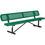 Thumbnail: 8 ft. Outdoor Steel Picnic Bench with Backrest