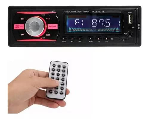 Radio Para Carro Con Usb Fm Bluetooth Sd Aux Potencia 60wx4