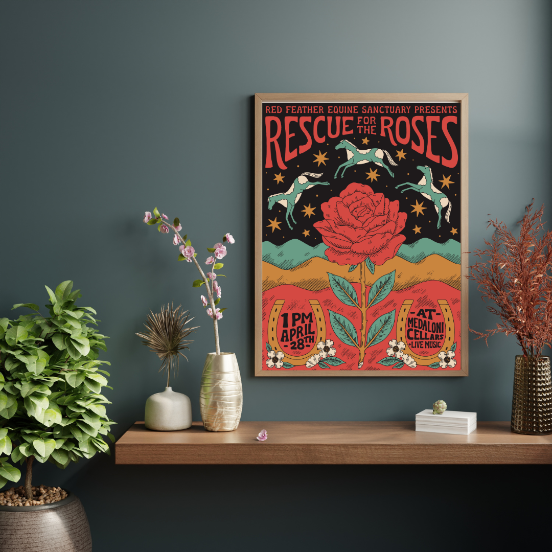 Rescue for the Roses 2024 Limited Edition Poster