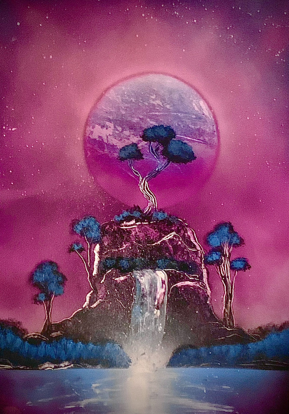 Tree of Life Spray Paint Art