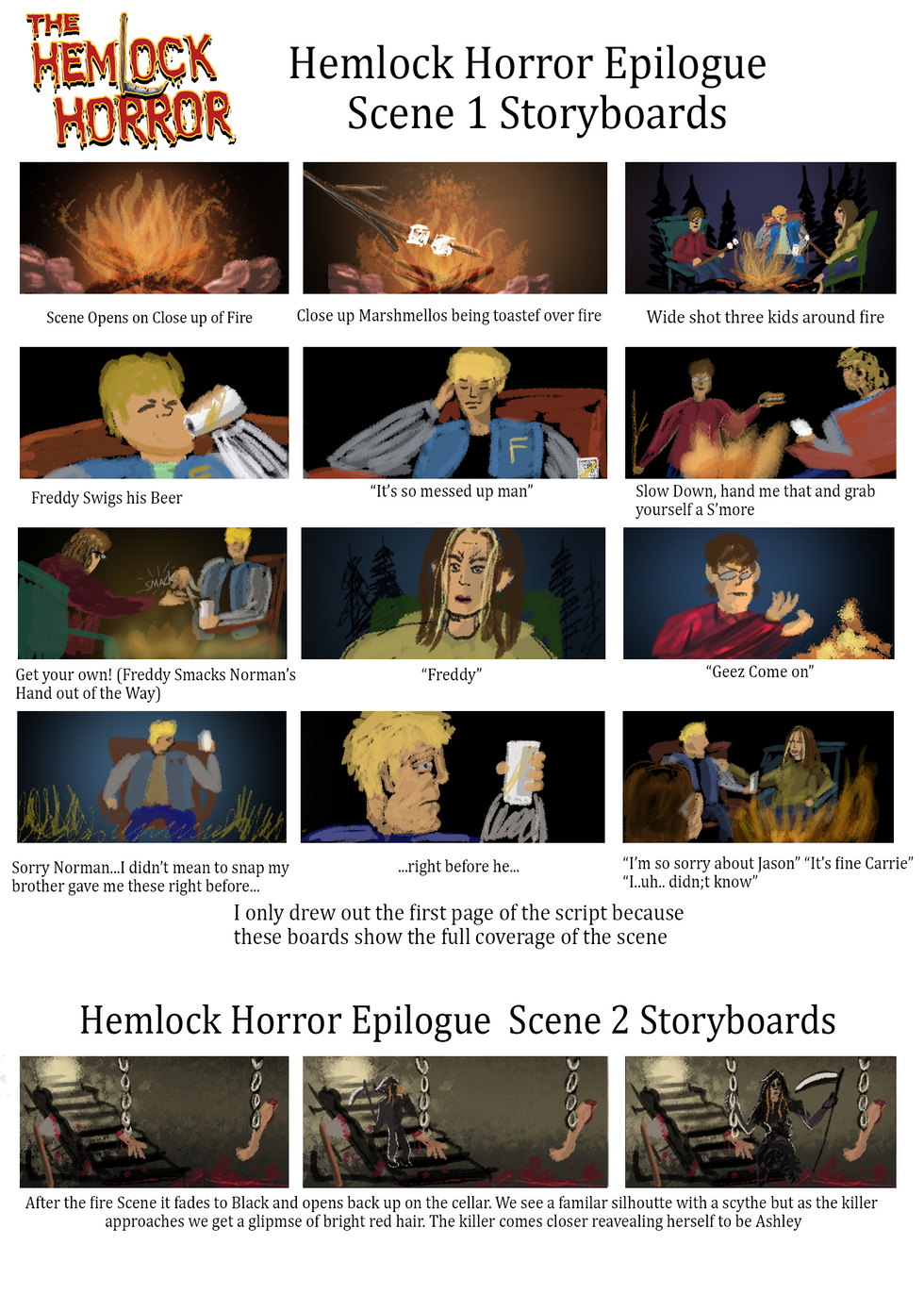 Hemlock Horror Epilogue Storyboard Scene 1