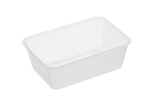 G700 Rectangular | Natural Container | 500 Per Carton | CUE BR Plastics