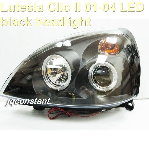 Lutesia Clio II 01-04 LED black headligh