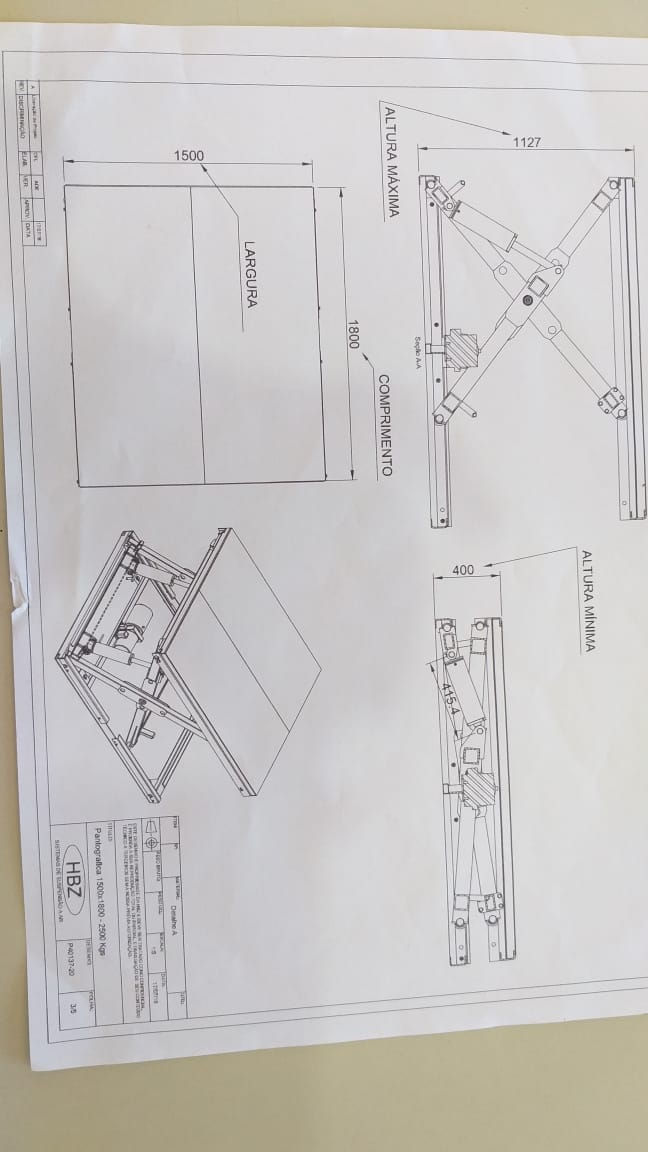 Miniatura: Plataforma Pantografica Elevatoria
