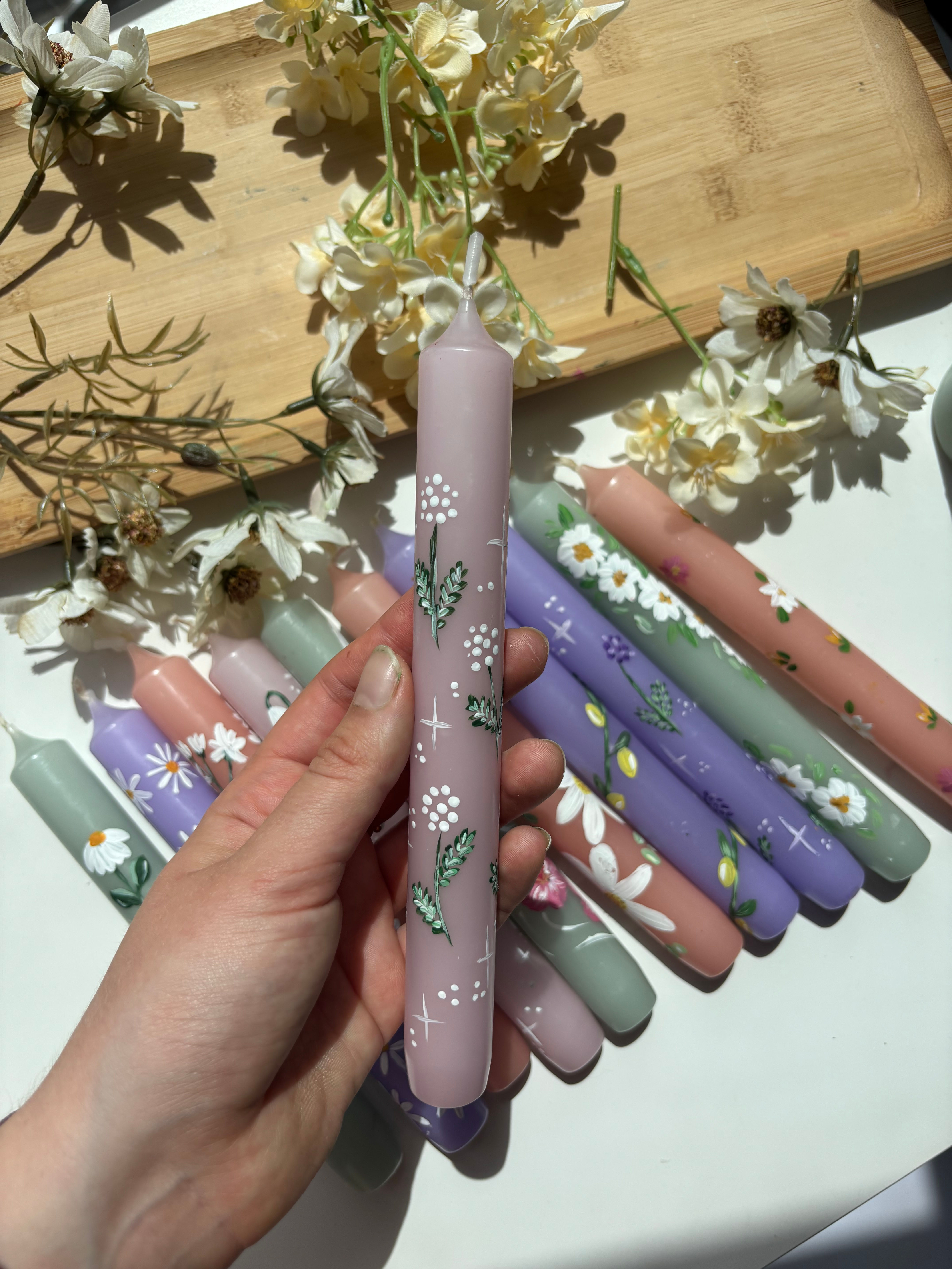 Wildflower Taper Candle