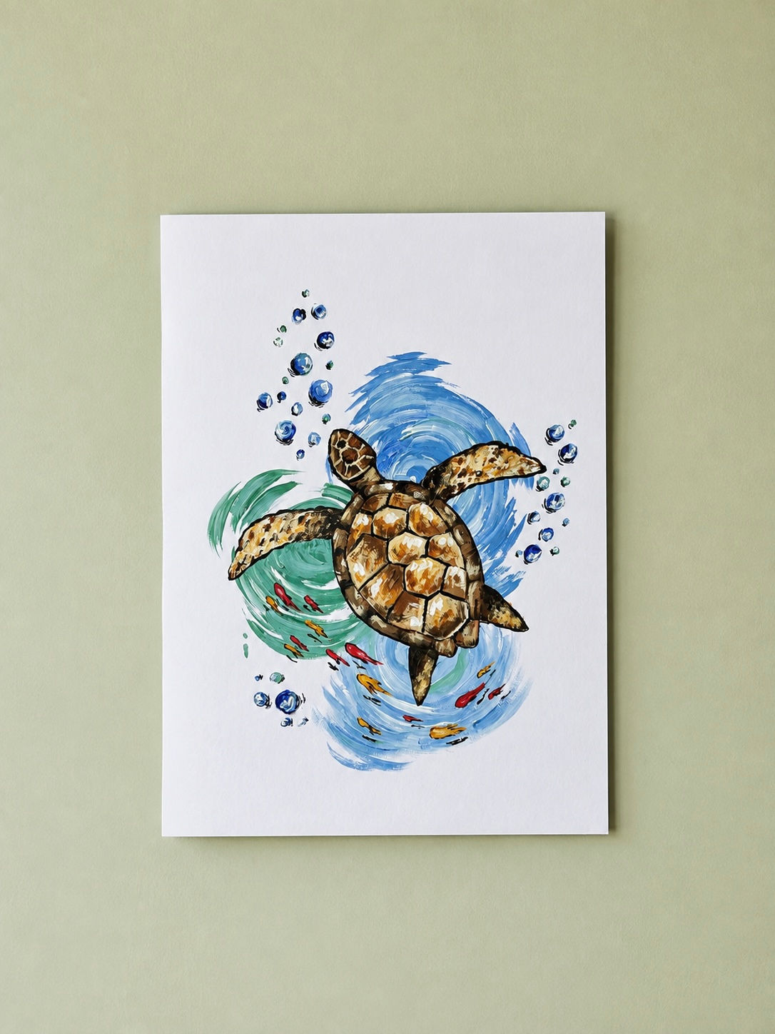 A4 Sea Turtle Print