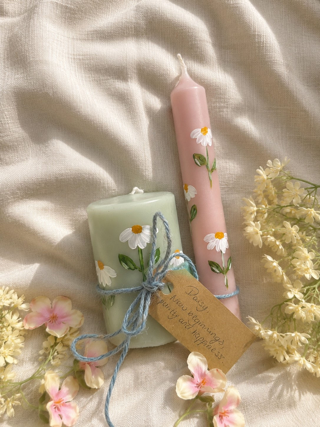 Daisy Candle Set