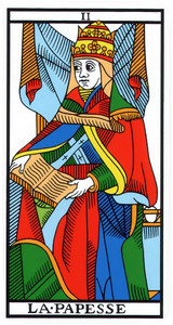 La Papesse Tarot Divinatoire Marie de Bellini