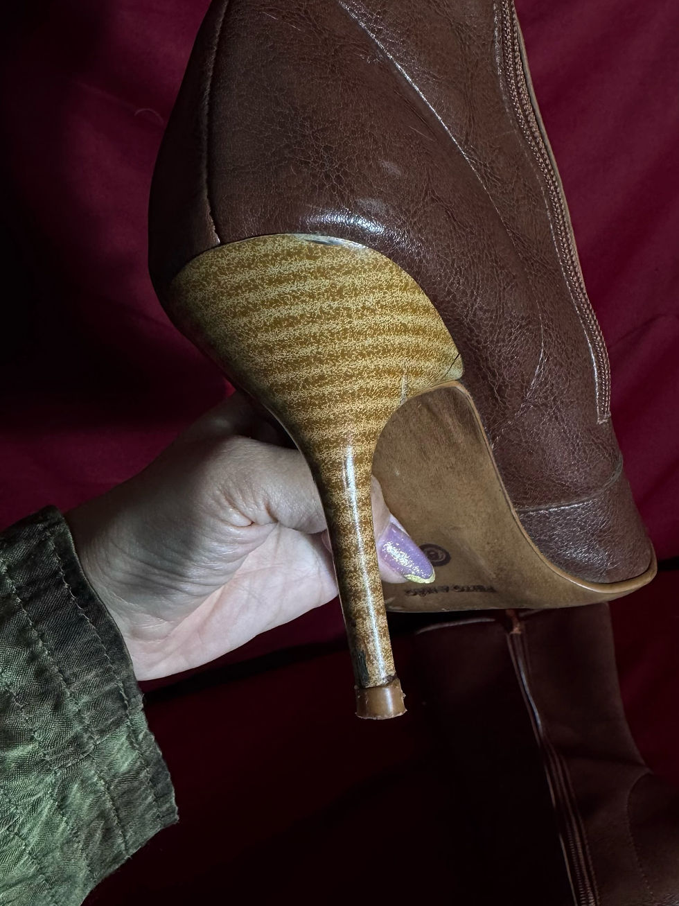 Miniatura: Bota marrom de bico fino - 38