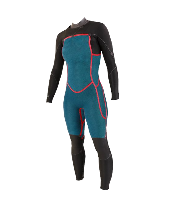 Thumbnail: Sooruz Navy Divine - Women Wetsuit - Chest Zip 5/4/3