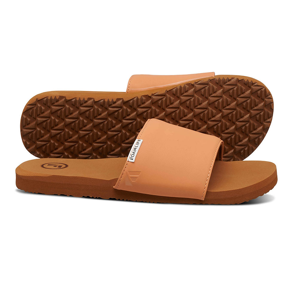 Thumbnail: FoamLife Seals - Womens Slider - Brown/Pink Apricot