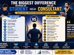 The Biggest Difference Between an SAP Student and an SAP Consultant