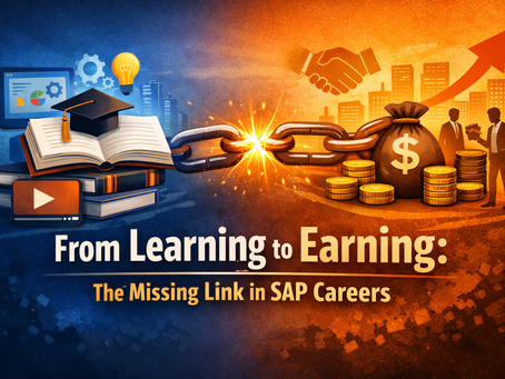 🚀 From Learning to Earning: The Missing Link in SAP Careers