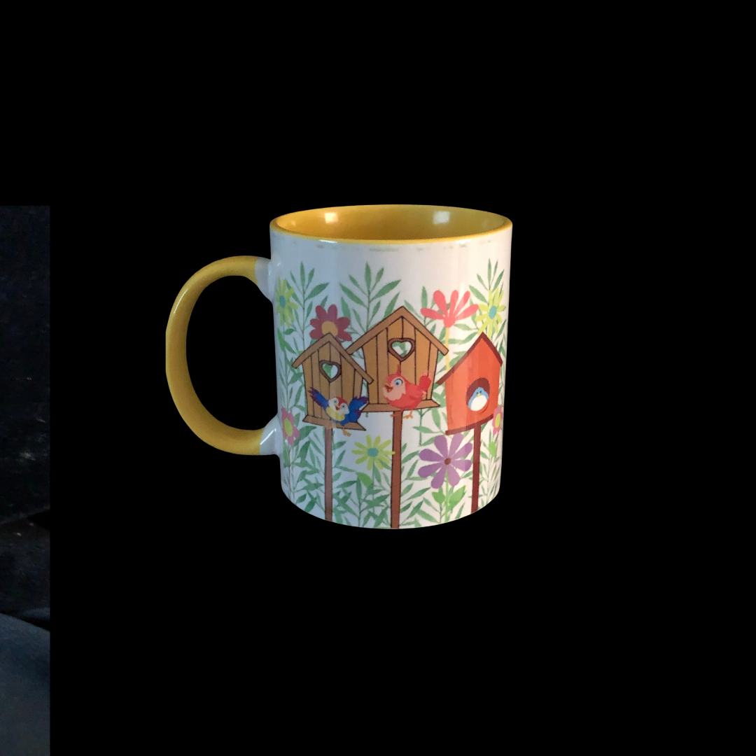 Birdhouse mug