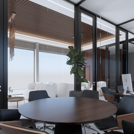 Escritório corporativo sala de reuniao