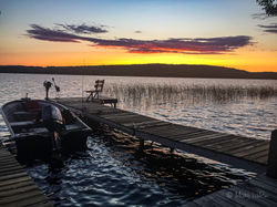 Sunset over Great Pond Lake, Maine