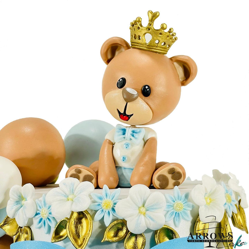 Miniatura: FIOCCO AZZURRO_Torta Scenografica