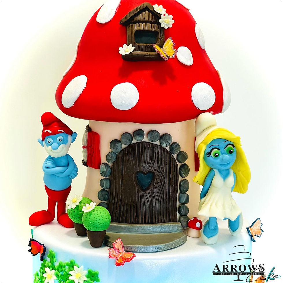 Miniatura: PUFFI_Torta Scenografica
