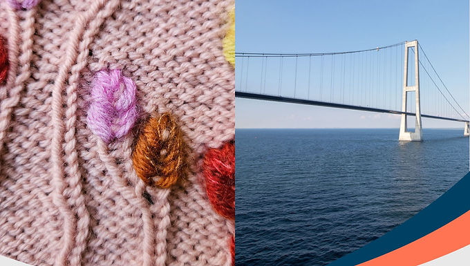 Strik og stræk en grøftekant eller Storebælt - Danmarks buetegn