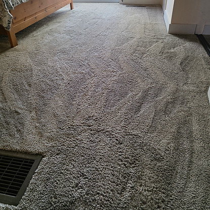 A Clean bedroom carpet that was performed by Kyle at All in 1 Cleaning Solutions