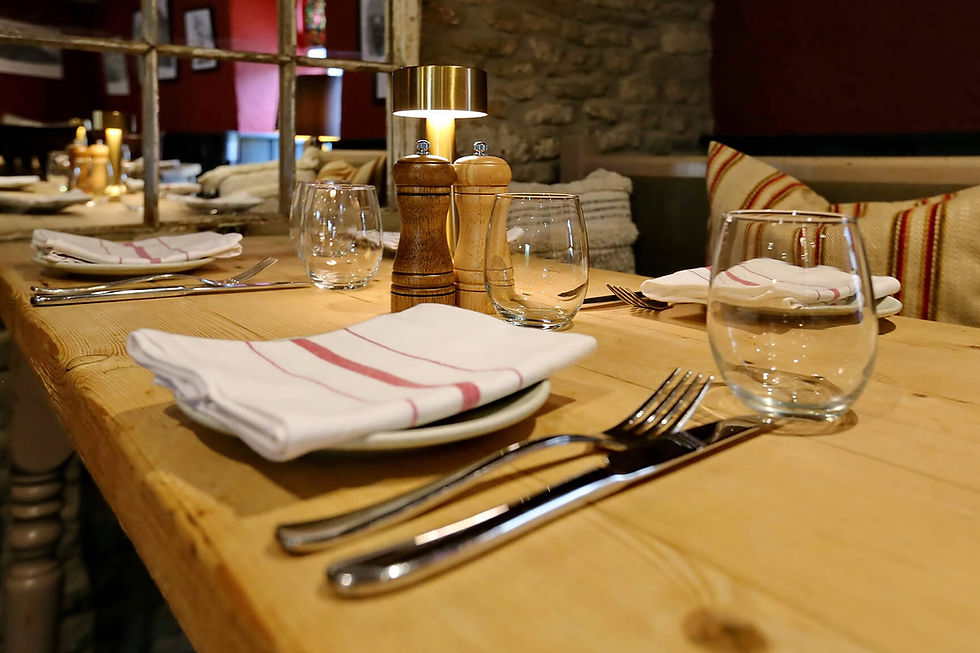 Classic dishes served in the restaurant