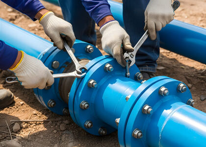 Civil engineering and pipeline construction works