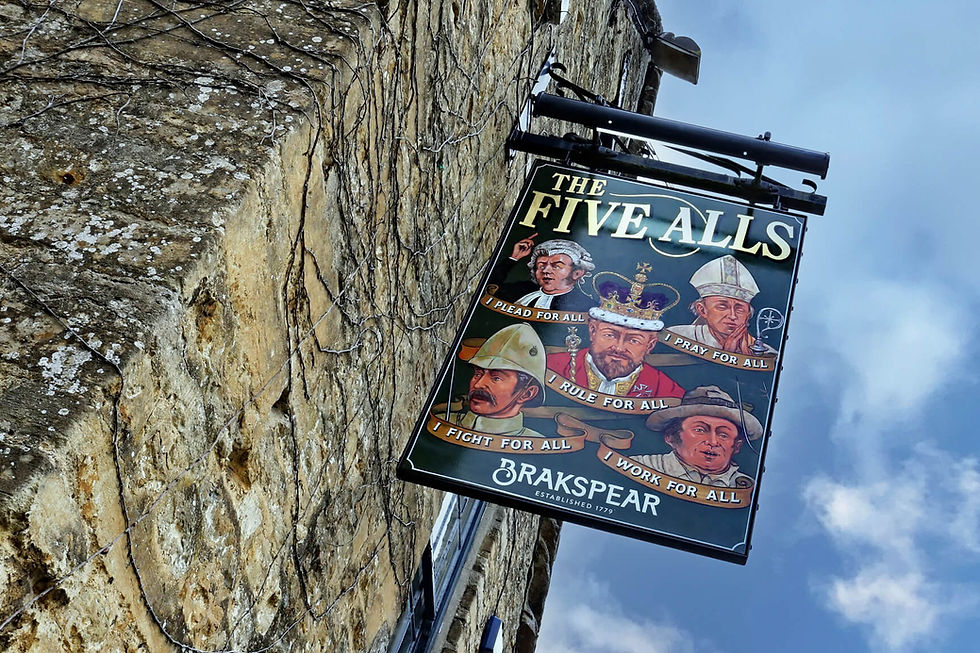 The Five Alls pub sign