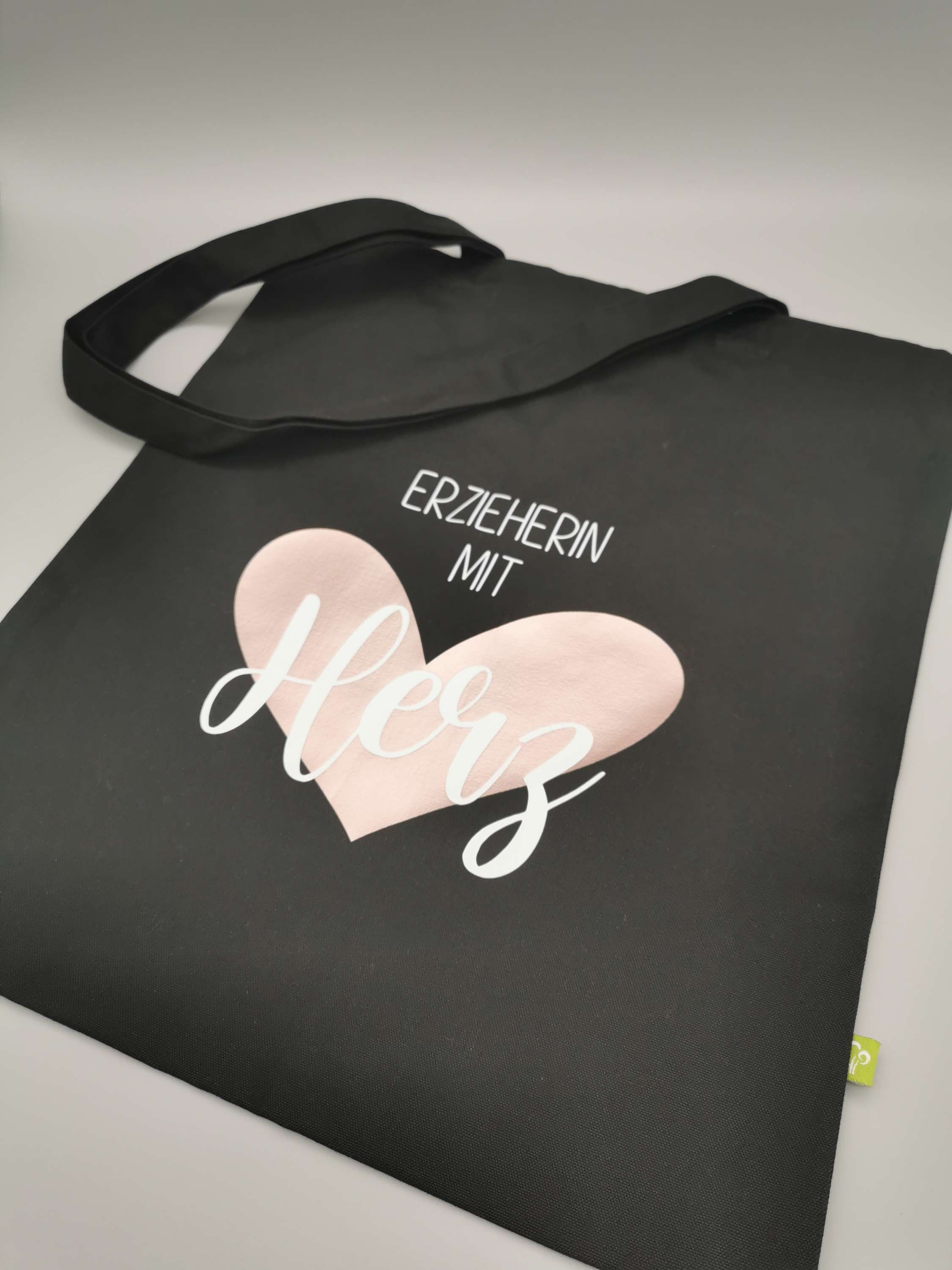 BIO Baumwollbeutel "Erzieherin mit Herz"