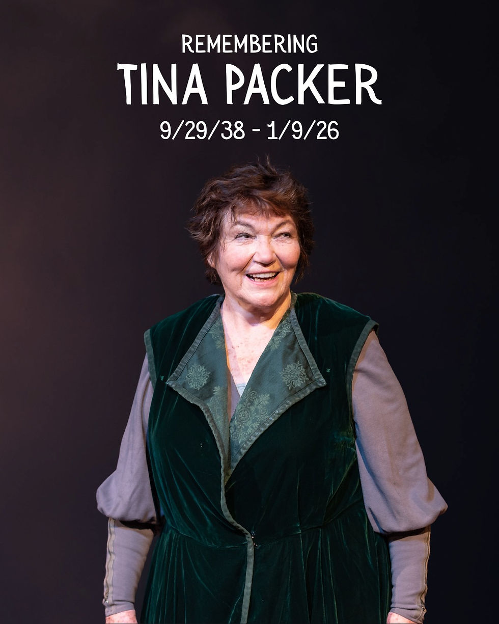 TIna Packer en su papel en la obra Mujeres de voluntad. Foto por Brud Giles para la Portland Playhouse.