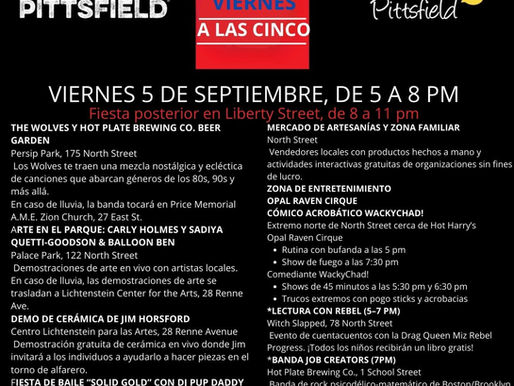 ¡Programa completo en español! Primer Viernes a las 5PM.