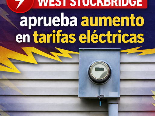 West Stockbridge aprueba aumento en tarifas eléctricas