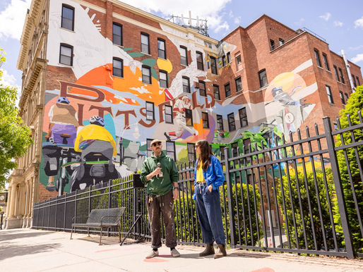 El nuevo mural de Janson Rapisarda en Pittsfield.