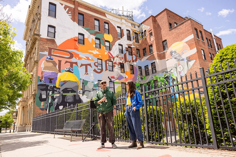 El nuevo mural de Janson Rapisarda en Pittsfield.